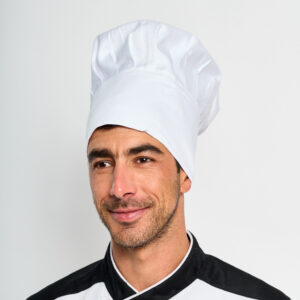 Gorro Chef Modelo Champiñón Pretina Alta con Velcro